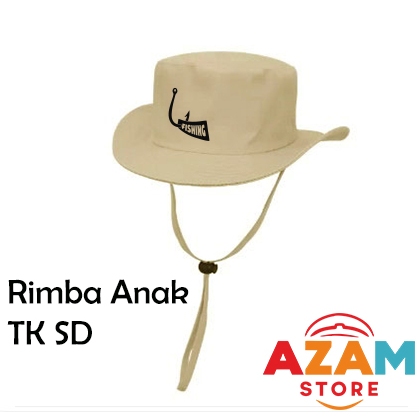 Topi rimba anak TK SD outdoor sport fishing