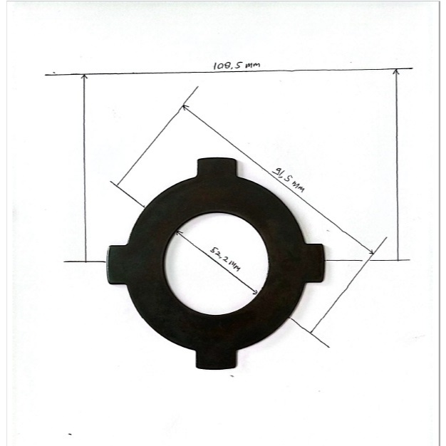 Kopling Mesin Bubut Plat Kopling Kampas Kopling Mesin Bubut CW, CA, CS, 61, 62, SY, Baoji, DMTG, Mes