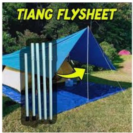 Decathlon Hike - Tiang Flysheet Alumunium Tarptent Awning Tenda Mobil Camping Campervan