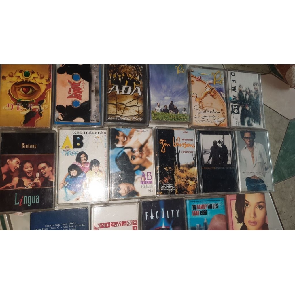 Kaset pita kaset lawas album dewa cintailah the groove ada band padi lain dunia dewa 19 the best lin