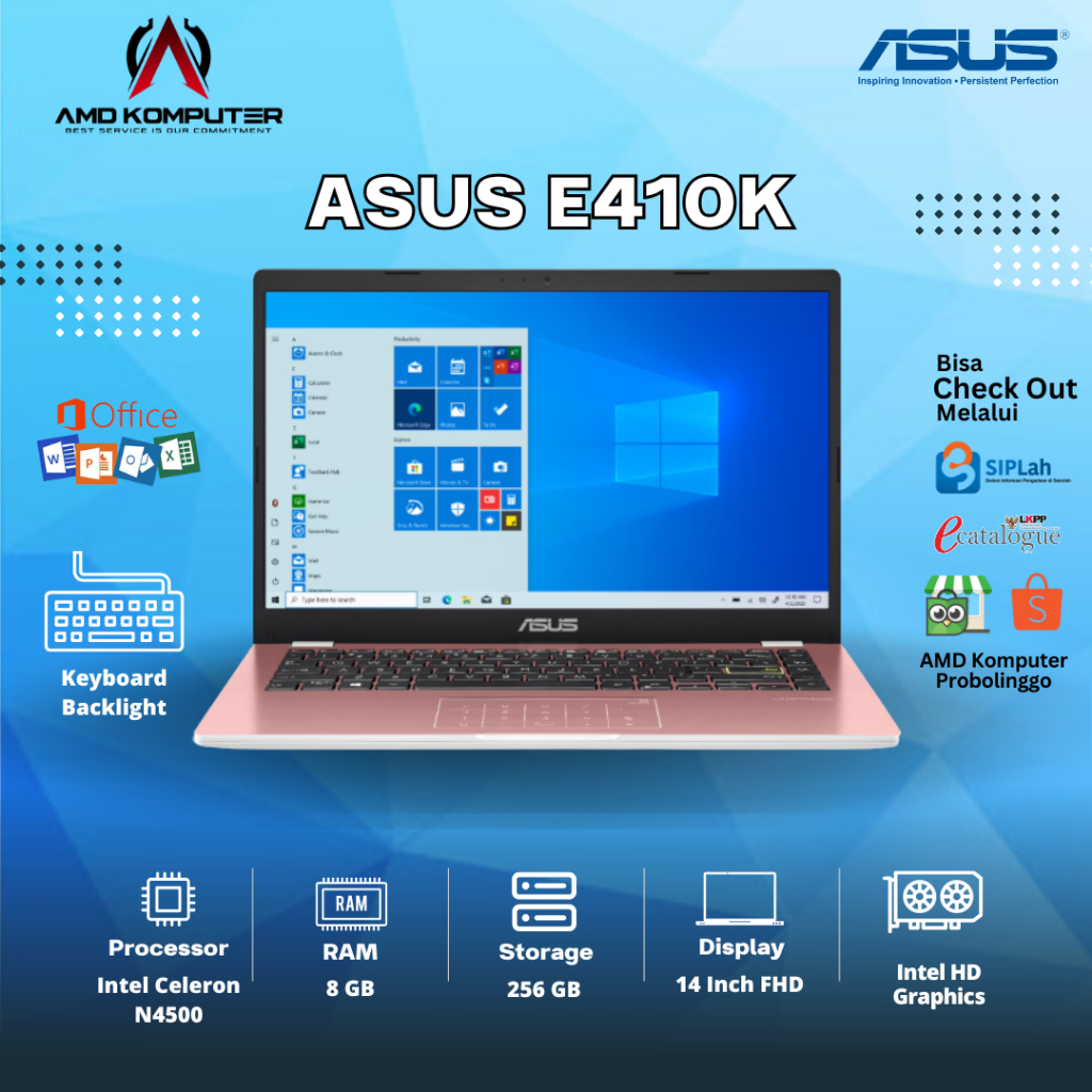 ASUS Vivobook Go 14 E410KA-FHD4822/24M - Rose Pink