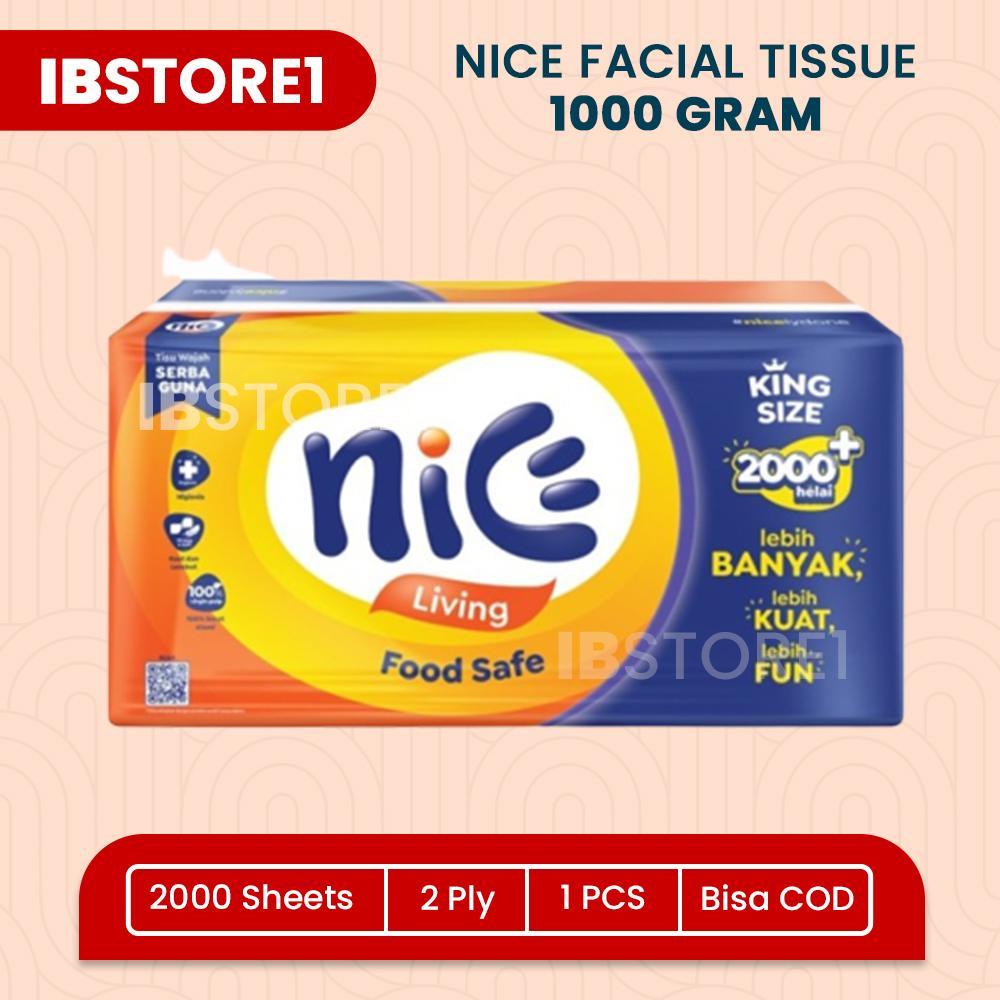 NICE Facial Tissue Tisu Wajah 2000 helai 1000 gramTisu Wajah Tita Soft Halus Lembut 180 Lembar / Tis