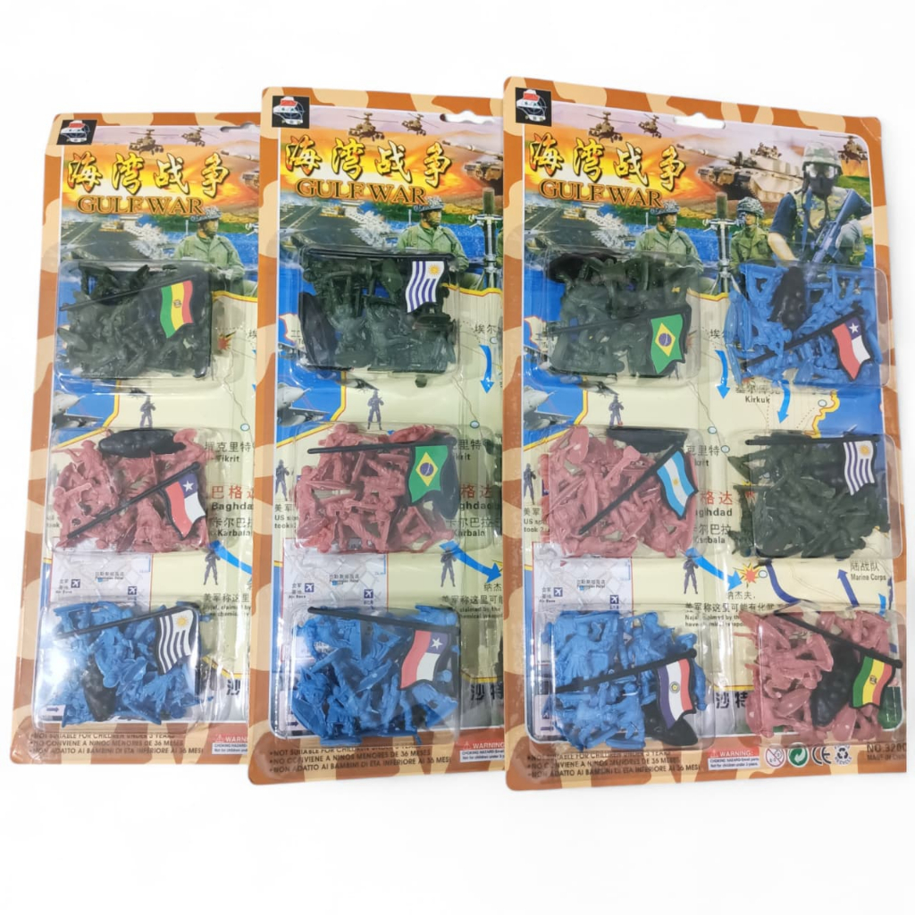 PROMO COD MAINAN MURAH ANAK FIGURE TENTARA + BENDERA NEGARA NO.320C / MAINAN FIGURE TENTARA PLASTIK