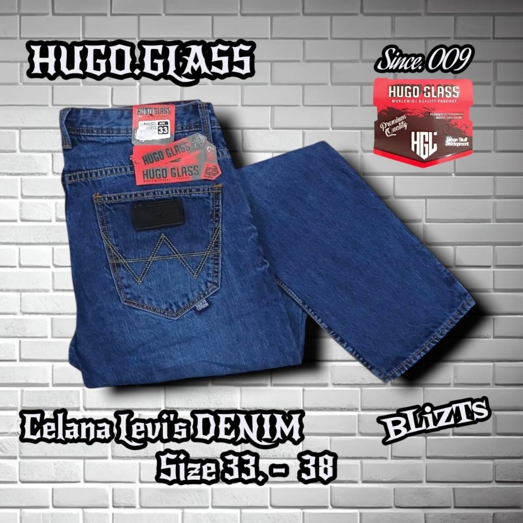 celana panjang jeans pria slim fit terbaru / celana denim kekinian / celana Hg glass p