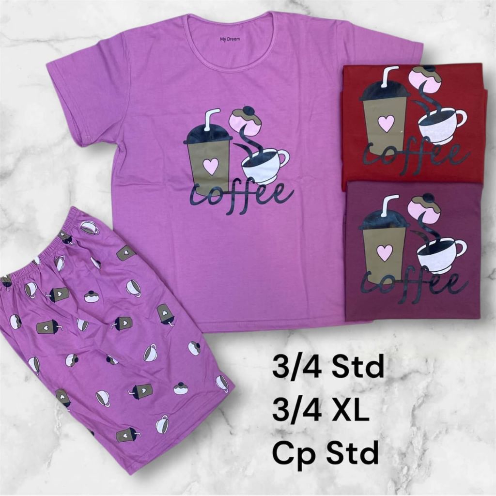 MY DREAM - BAJU TIDUR CELANA PENDEK JUMBO XL