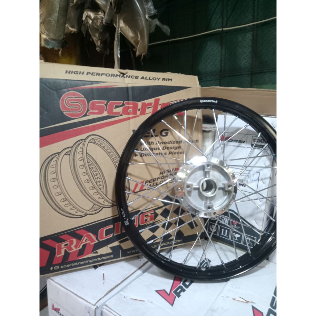 velg / pelek jari jari belakang Scarlet Jupiter MX 135 new / mx new ring 17 / 140 / 160 / 185 / 215 