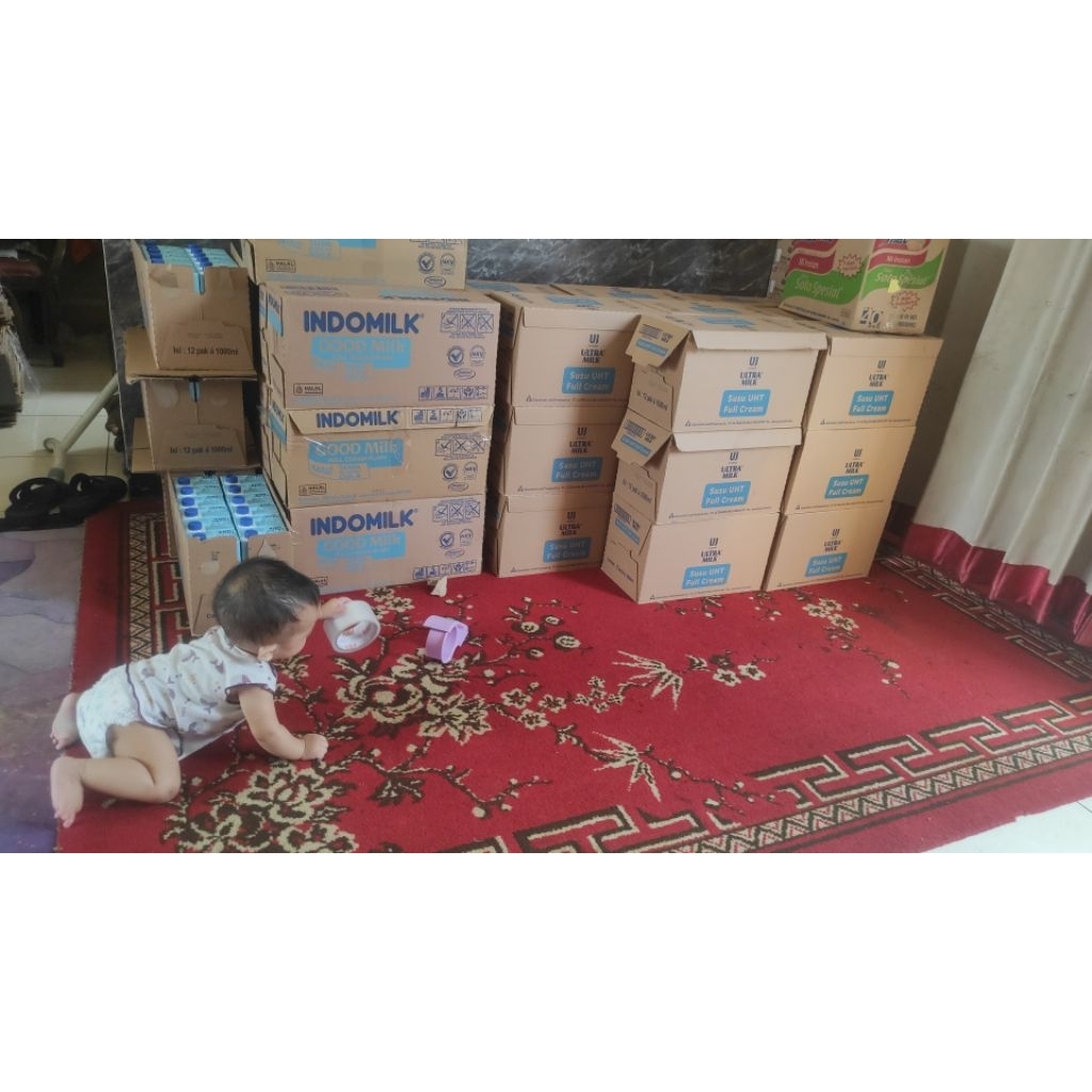Susu UHT Ultra Milk / indomilk 1 Liter - Full Cream, Low Fat, Tinggi Kalsium