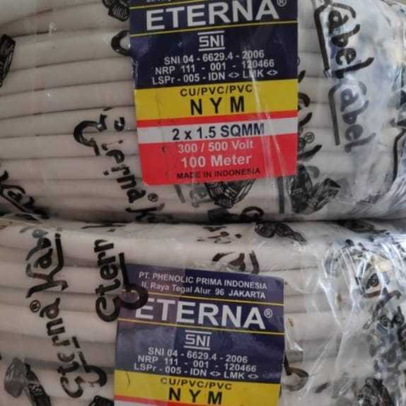 Eterna Kabel Tembaga NYM 2x1.5 100M