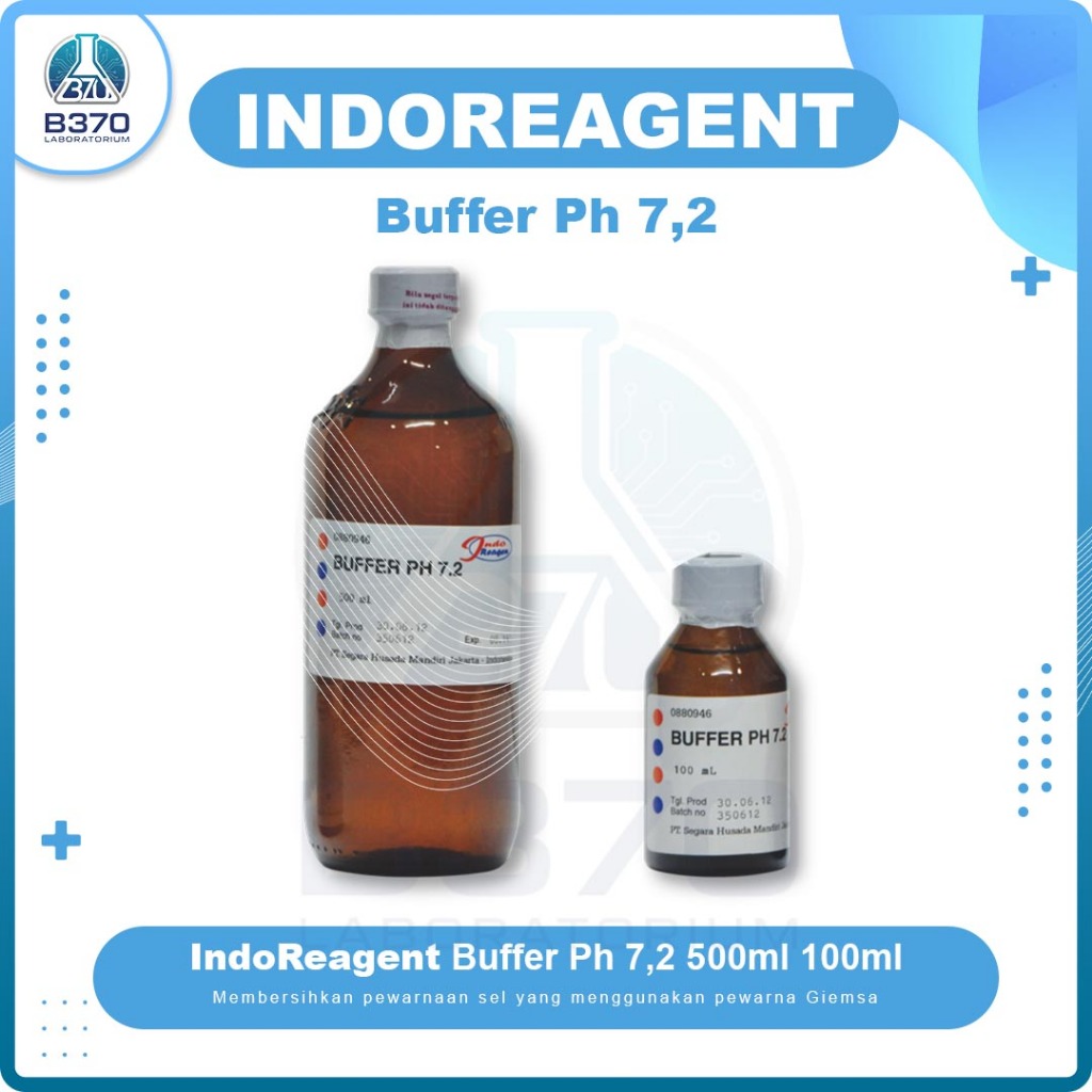Indo Reagen Buffer Ph 7,2 500ml 100ml (Pewarna Giemsa)