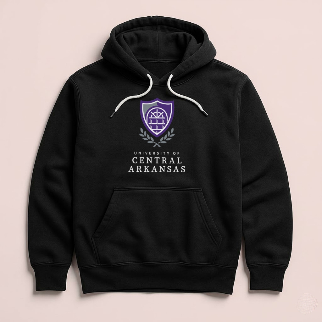 Hoodie UCA University of Central ARKANSAS Unisex Sweater Fleece Black Hitam Cloth