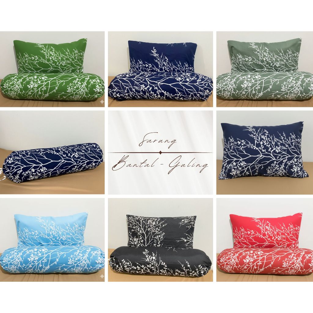 Sarung Bantal / Guling Motif Jeju Bahan Katun Polymicro Halus Adem
