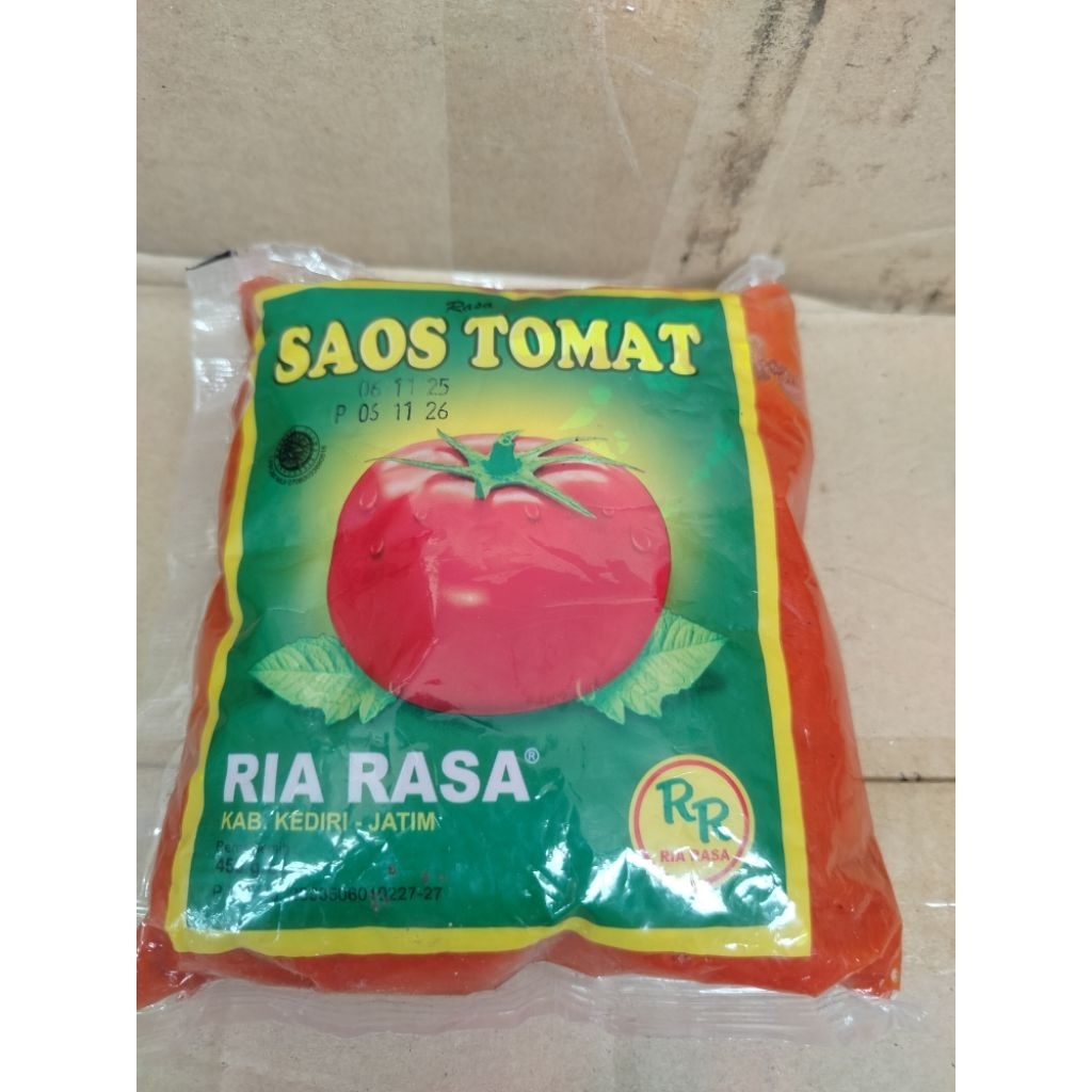 Saos Tomat RIA RASA utk bakso dan mie ayam(berkah saos jaya)