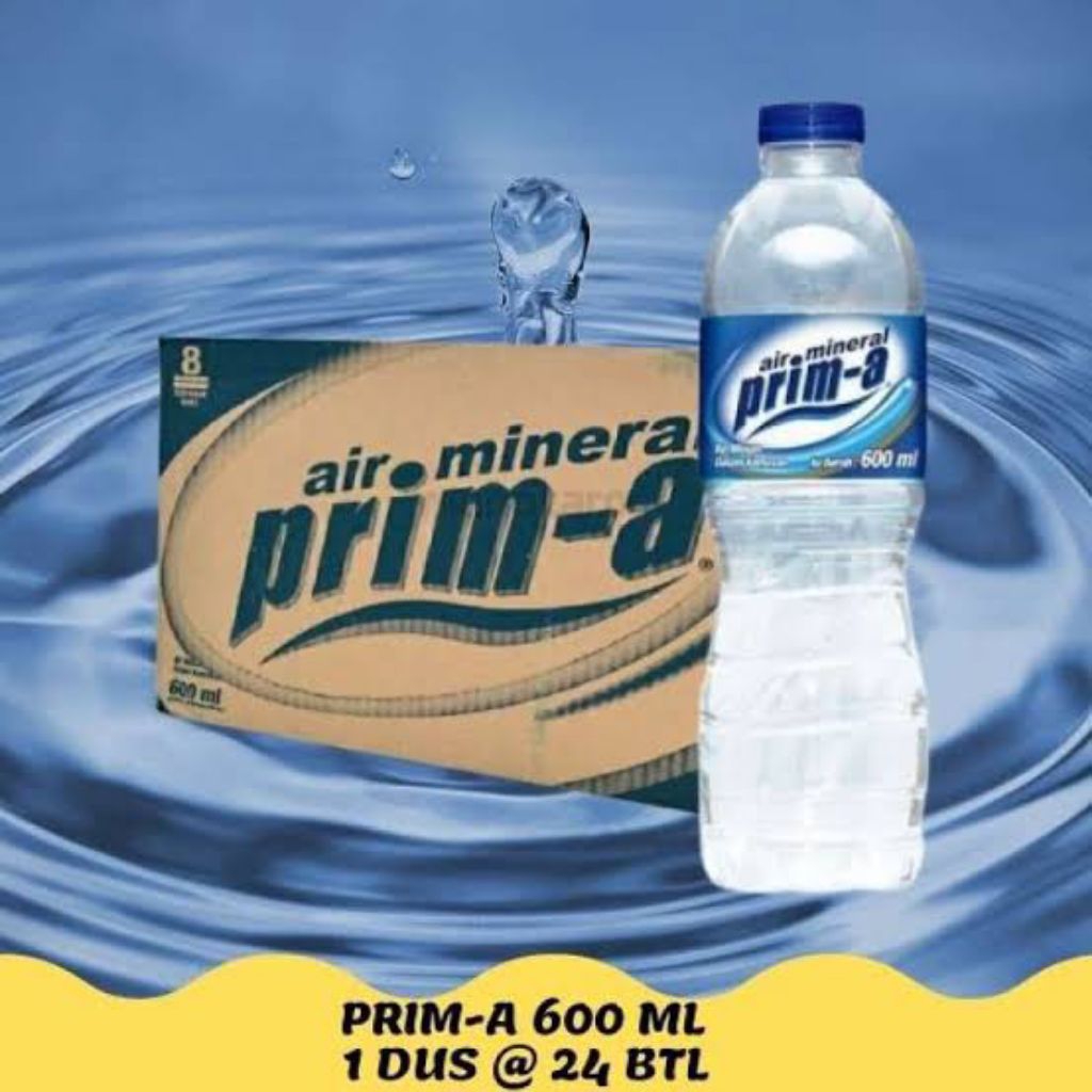 air prima 600ml 1 dus isi 24botol