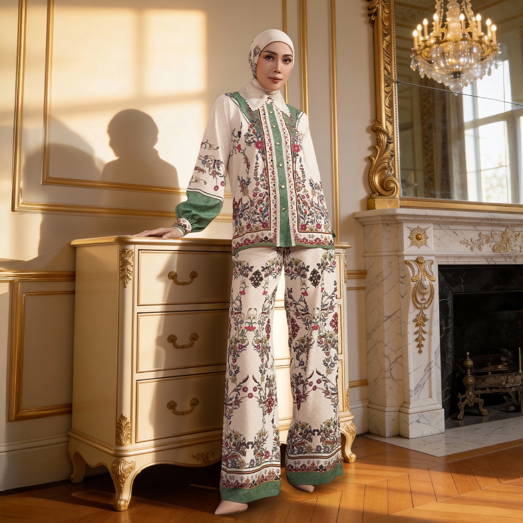 MANDJHA Ramona Set Raya Collection By Ivan Gunawan Busana Muslim Lebaran Modest ORGINAL