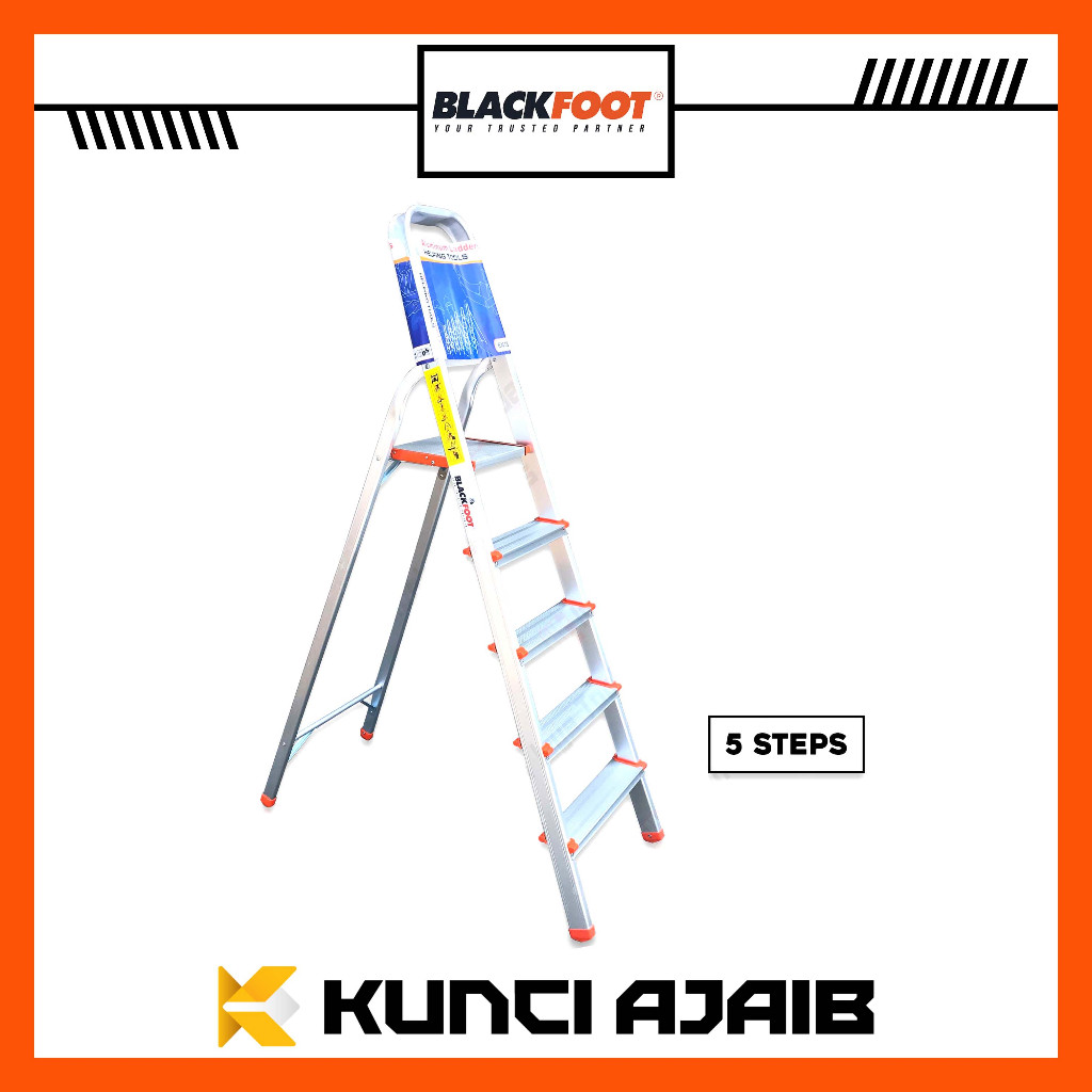 BLACKFOOT Tangga ALUMUNIUM 5S 5 Step - Tangga Lipat Rumah Ladder