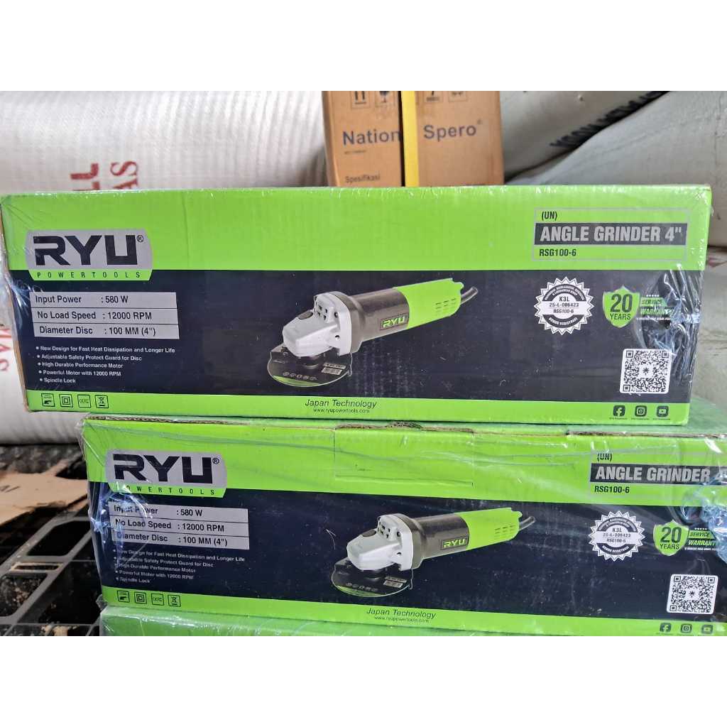 Gerinda 4 RSG 100-6 RYU / Mesin gerinda / Gerinda tangan / RYU