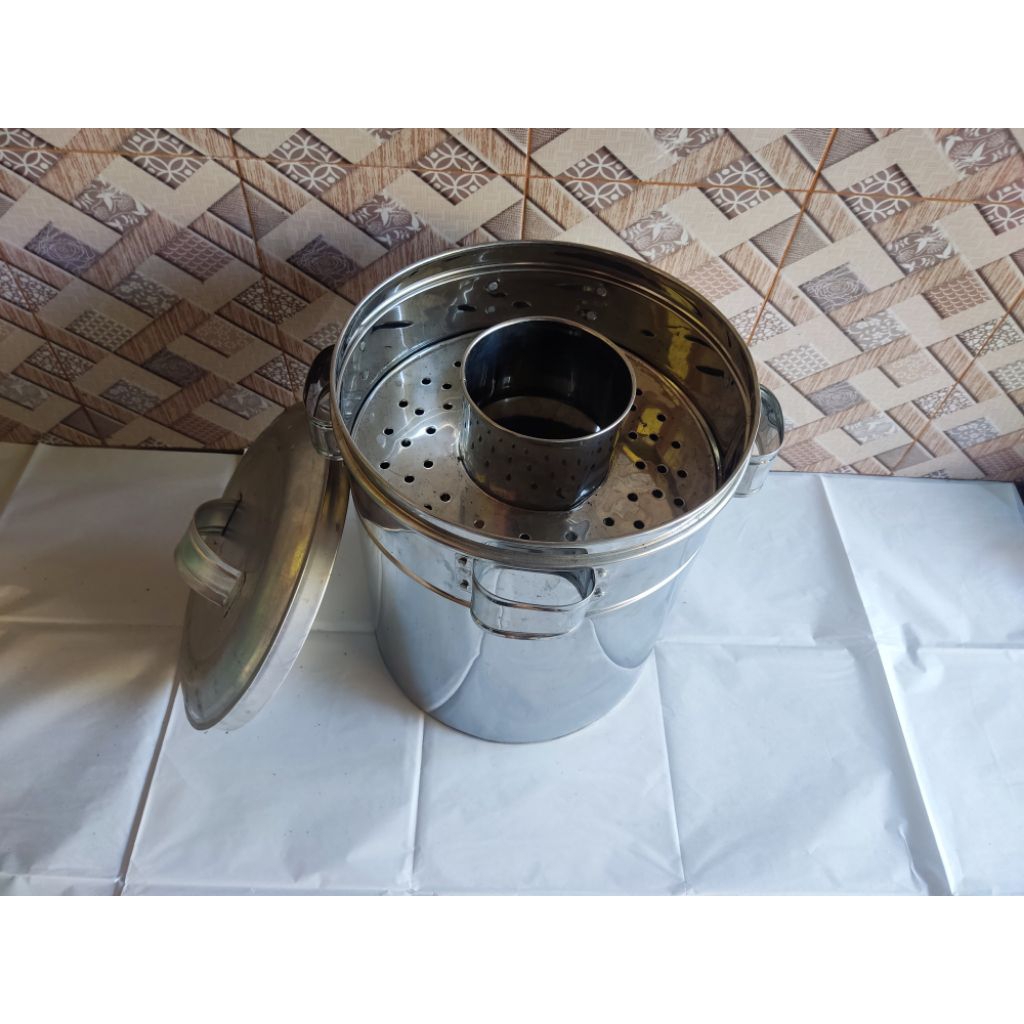 gajah berdua dandang bakso stainless besar murah