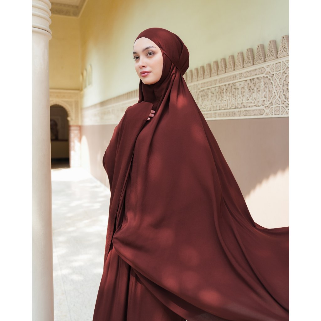 Heaven Lights - Purity Plain Prayer Set - Mukena Travel Polos