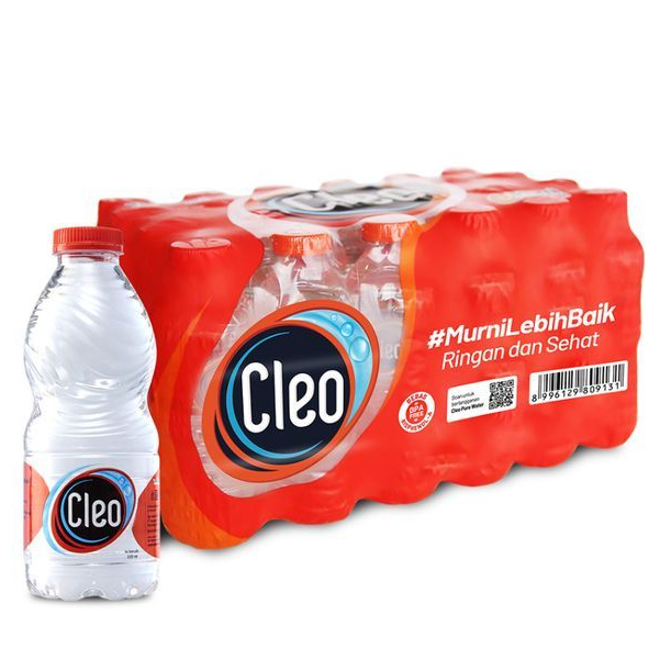 Air Mineral CLEO 220 ml  CLEO botol mini 220ml   CLEO mini 220ml Satuan per pcs