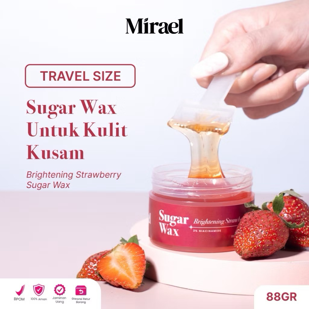 PRELOVED Mirael (Travel Size) Brightening Strawberry Sugar Waxing Kit