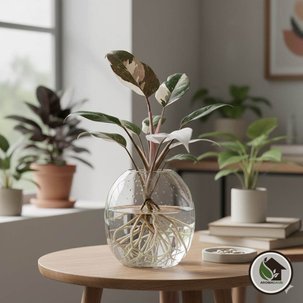 tanaman hias philodendron anderson varigata