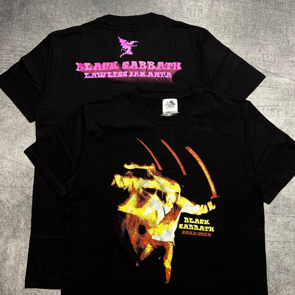 Tshirt BLACK SABBATH X LAWLESS JAKARTA - PARANOID Official Merchandise