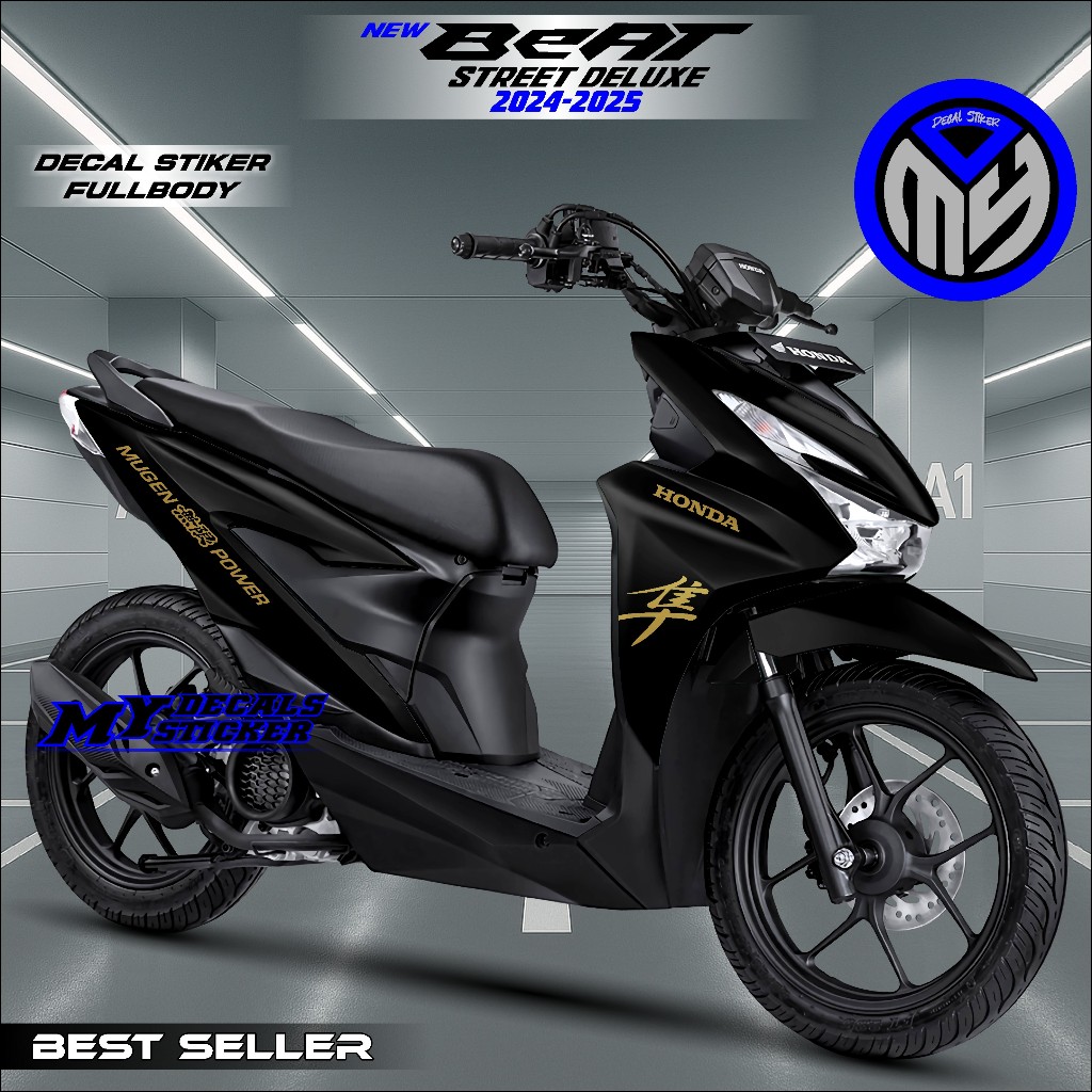 Stiker Motor Beat Street 2024 2025 New Full Body Decal Variasi Sticker Racing Modifikasi Polosan