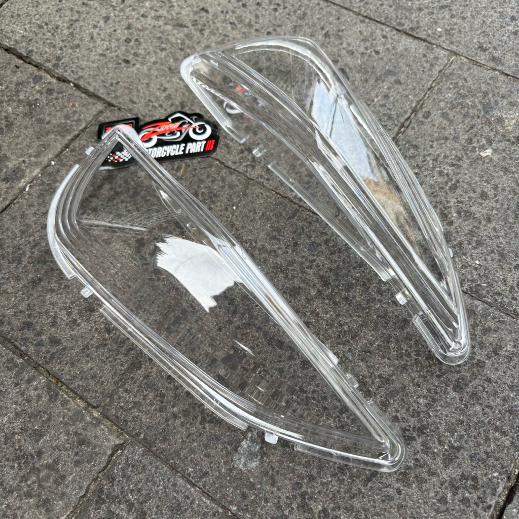 Mika Lampu Sen Sein Depan motor genio bening clear zoro import