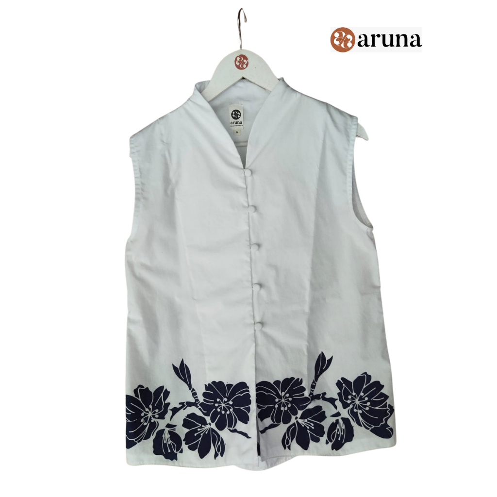 Atasan Sleves Wanita | Batik Tulis Tabebuya