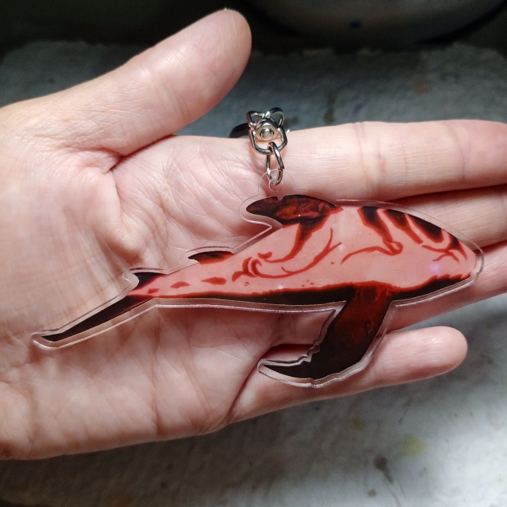 ganci ANCIENT WHALE Bloodmon Fish It keychain gantungan kunci Fish it