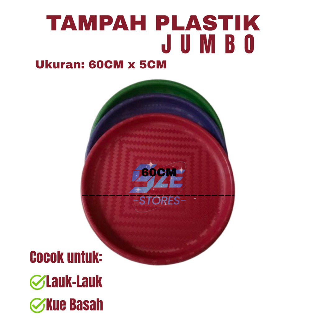 tampah plastik 60 cm super jumbo/ nampan plastik/ tampah bulat 60 cm
