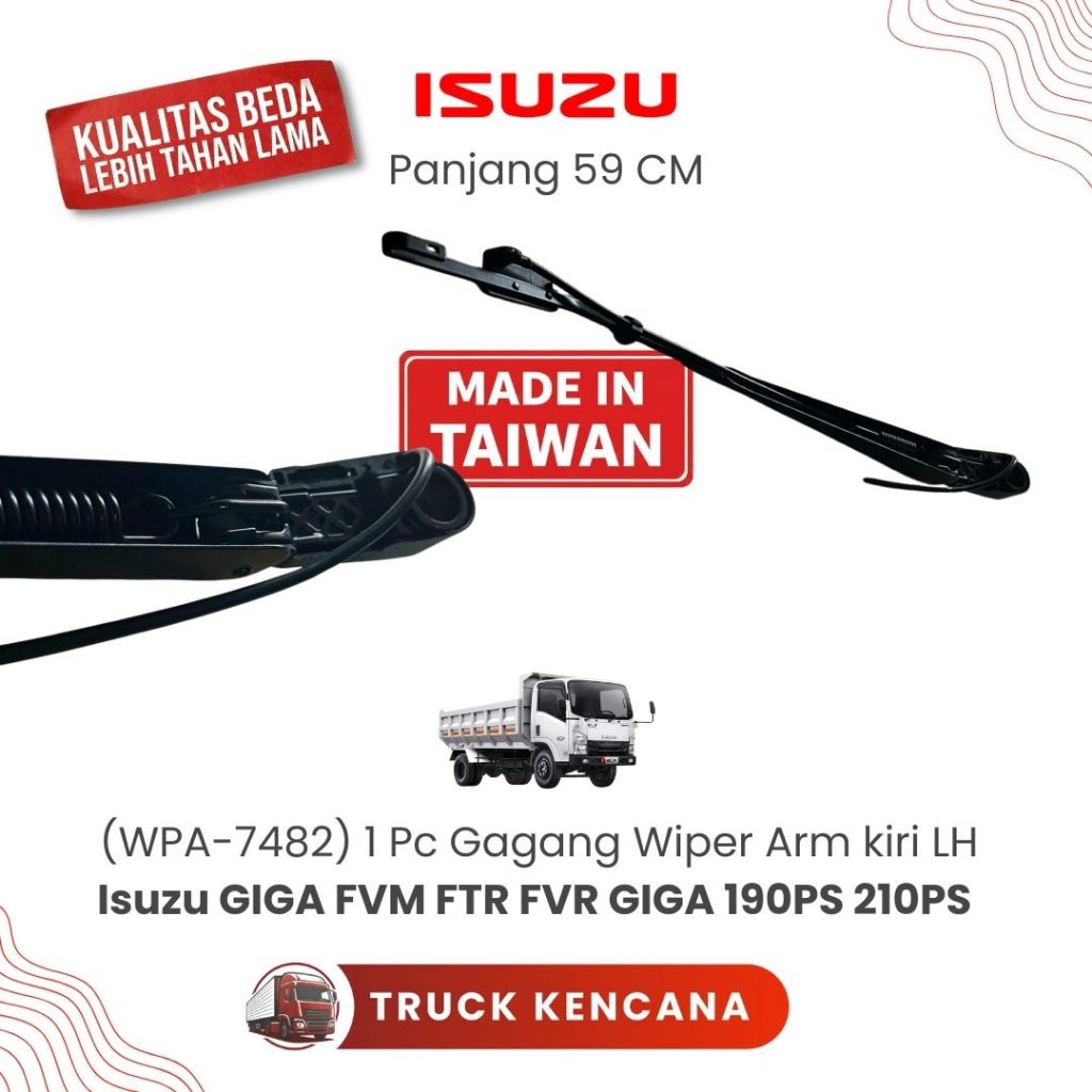 Gagang Wiper Arm Truk Isuzu Giga LH KIRI Panjang Tronton WIPER ARM NOZEL ISUZU GIGA FVM FTR FVR GIGA