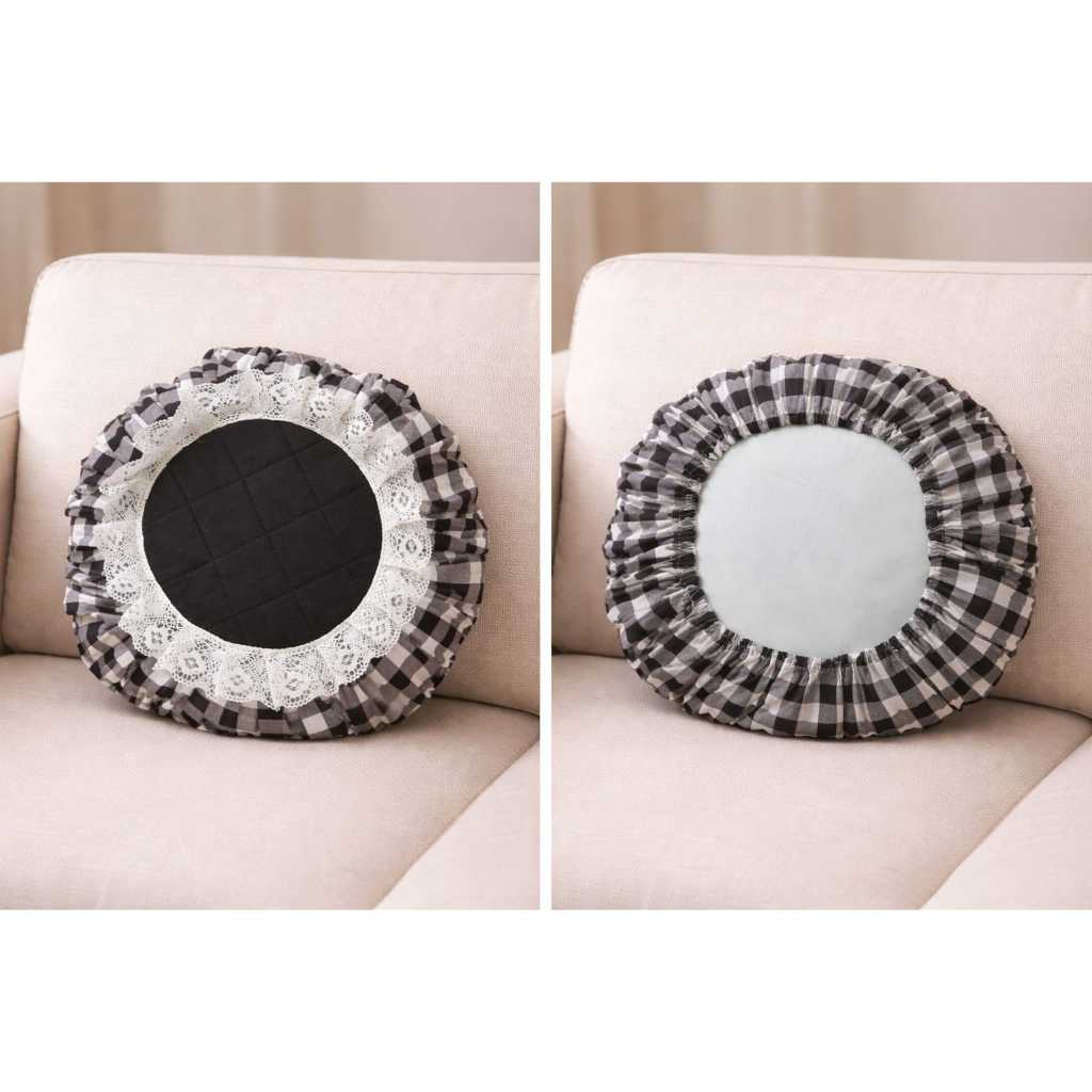 Sarung Bantal Bulat / Sarung  Bantal Sofa Dekorasi Diameter 40 cm