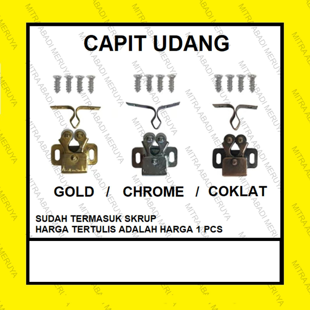 Capit Udang Japit Udang Jepit Pintu Pengait Pintu Lemari