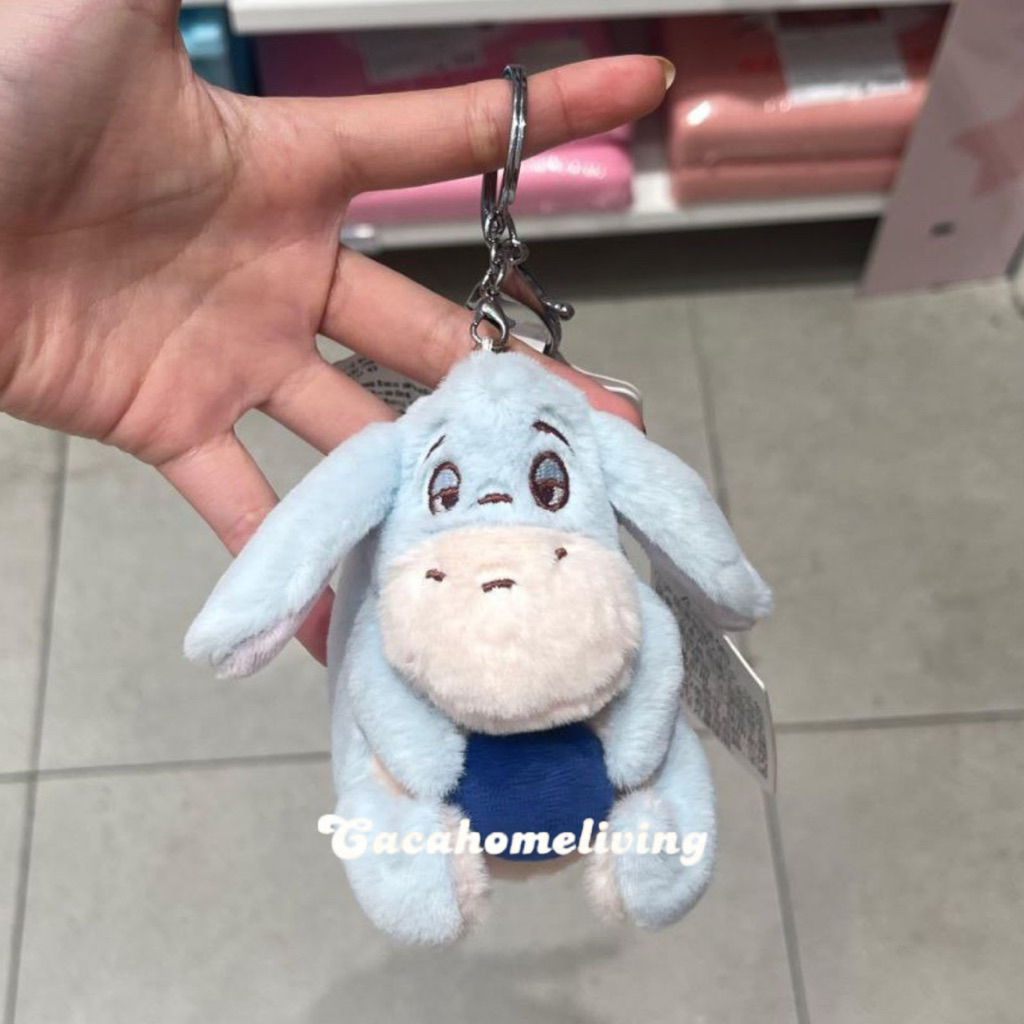 Miniso x Disney - Gantungan Kunci Boneka / Plush Pendant / Bag Charm Disney Eeyore Bluberry Collecti