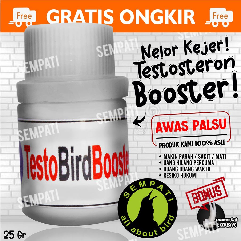 SEMPATI TESTO BIRD BOOSTER OM KICAU OBAT BURUNG SAKIT MACET BUNYI MENTAL DAYA TARUNG DROP FREE BONUS