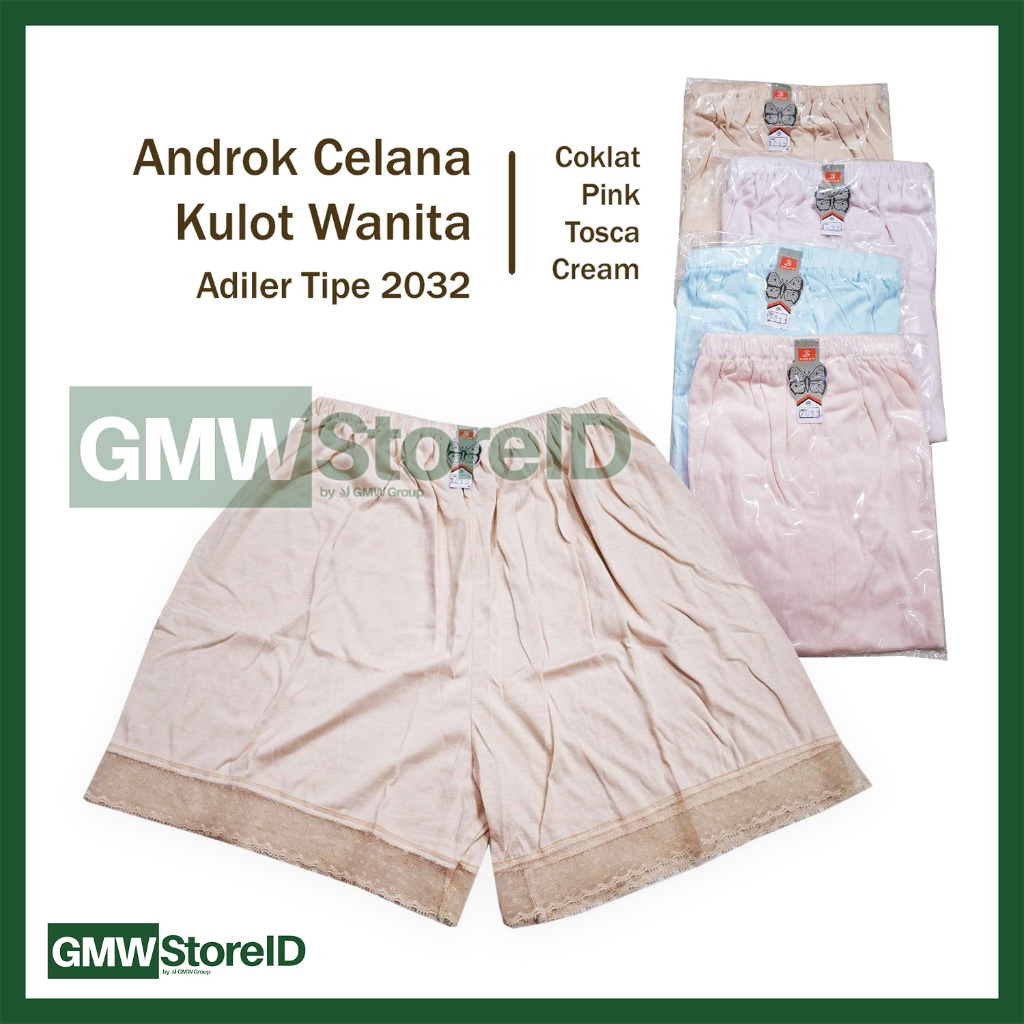 [VARIAN] F19 ADILER Androk Celana Underwear Women Kulot Di Atas Lutut Katun Halus Dalaman Wanita