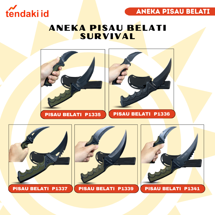 Grosir Pisau Belati Karambit Survivalkit Outdoor Super Tajam Stainless Steel Kitchen Knife Serbaguna