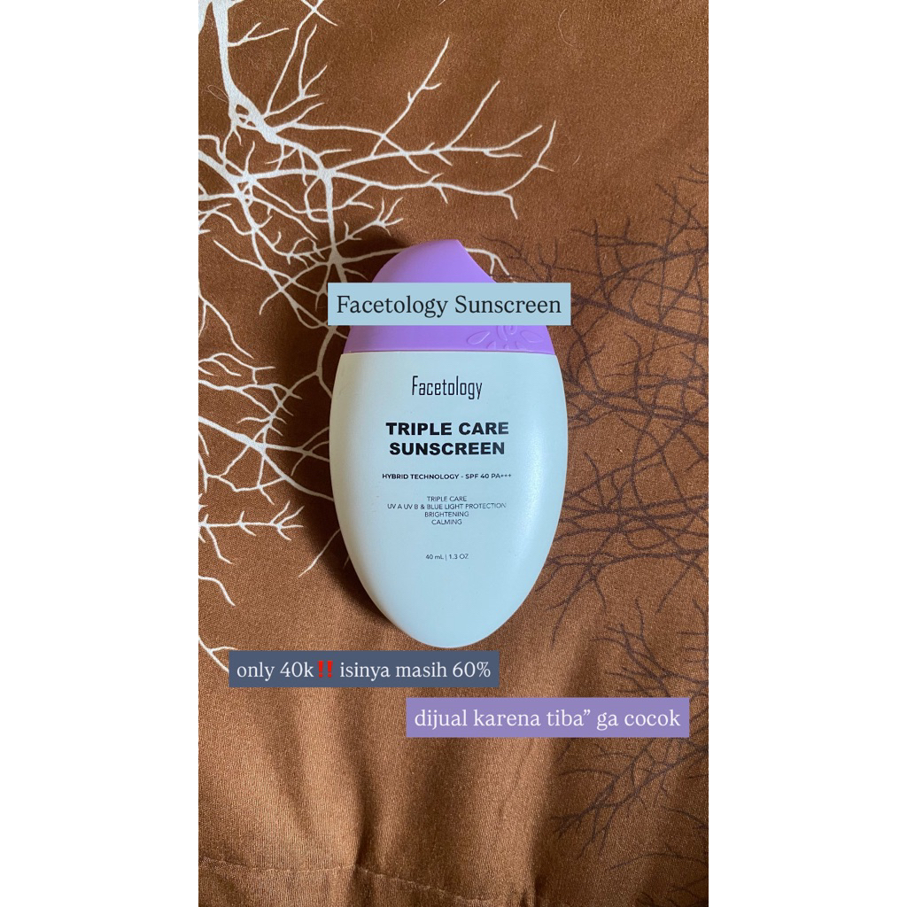 ‼️[PRELOVED]‼️SUNSCREEN FACETOLOGY