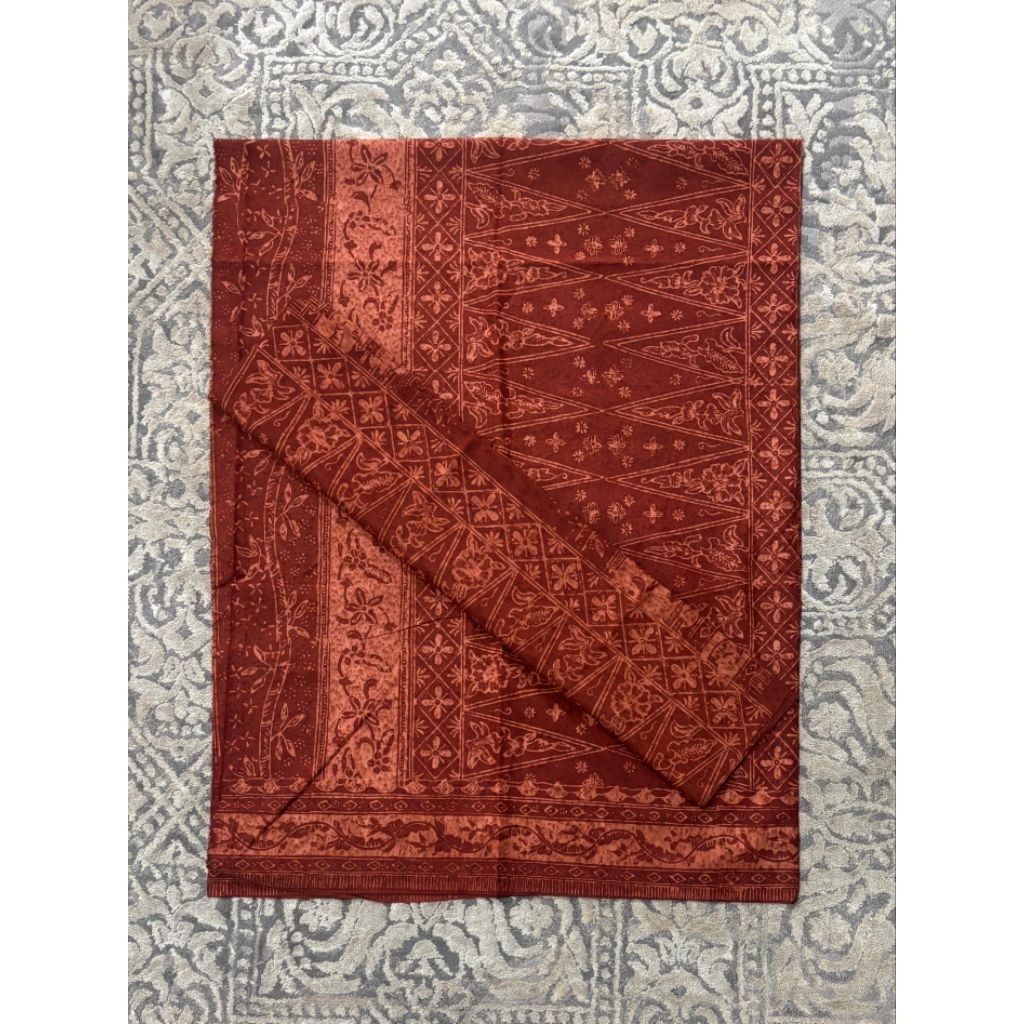 [ARINIbatik] BATIK JAMBI - Set Kain sarung Selendang / Bawahan Katun Halus Motif Bambu, Kapal Sangga