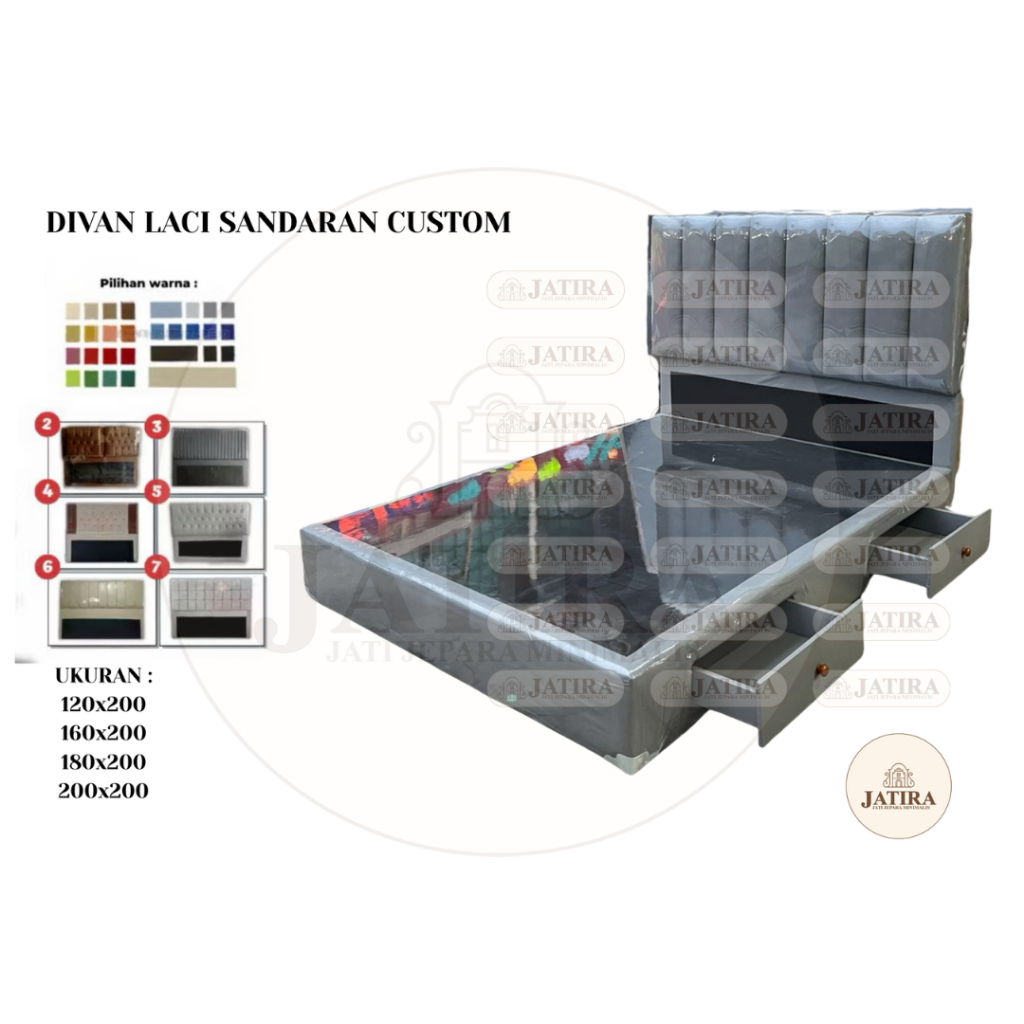 Divan Sandaran Laci Custom | Divan Sandaran Custom Laci Murah Palembang