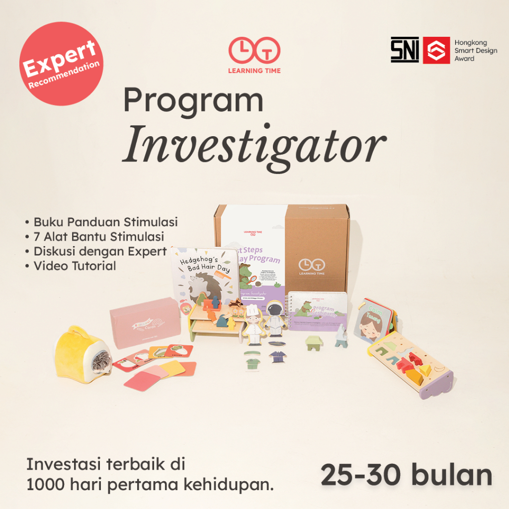 Learning Time- Program Investigator- Mainan Edukasi Anak 2 Tahun/Montessori Toys/ Mainan Montessori 