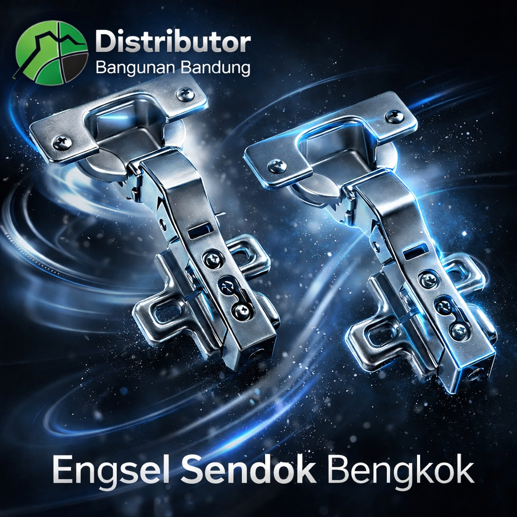 Engsel Sendok Bengkok & Lurus – Soft Close Kabinet Modern – Cocok untuk Lemari/Kitchen Set, Rapi & A