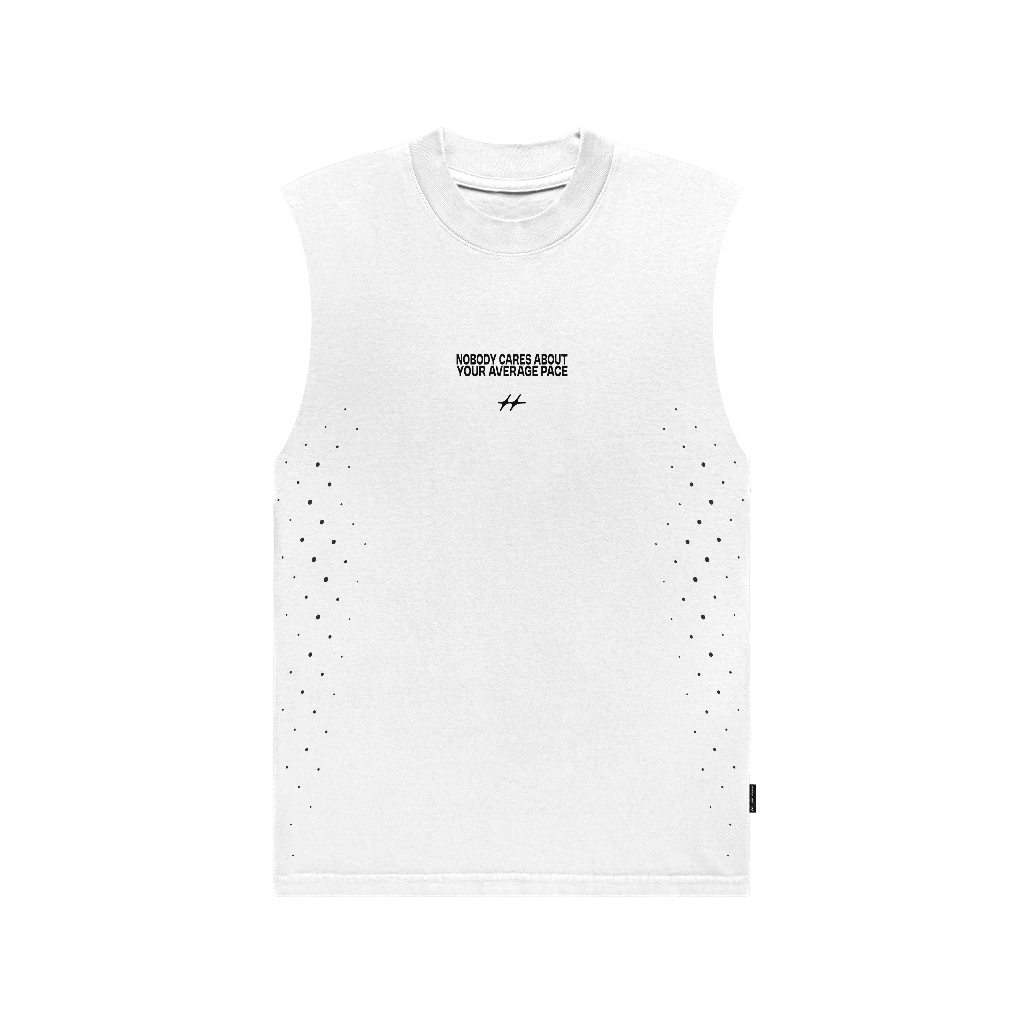 HLWN Running Unisex Muscle Tee White - Balveer