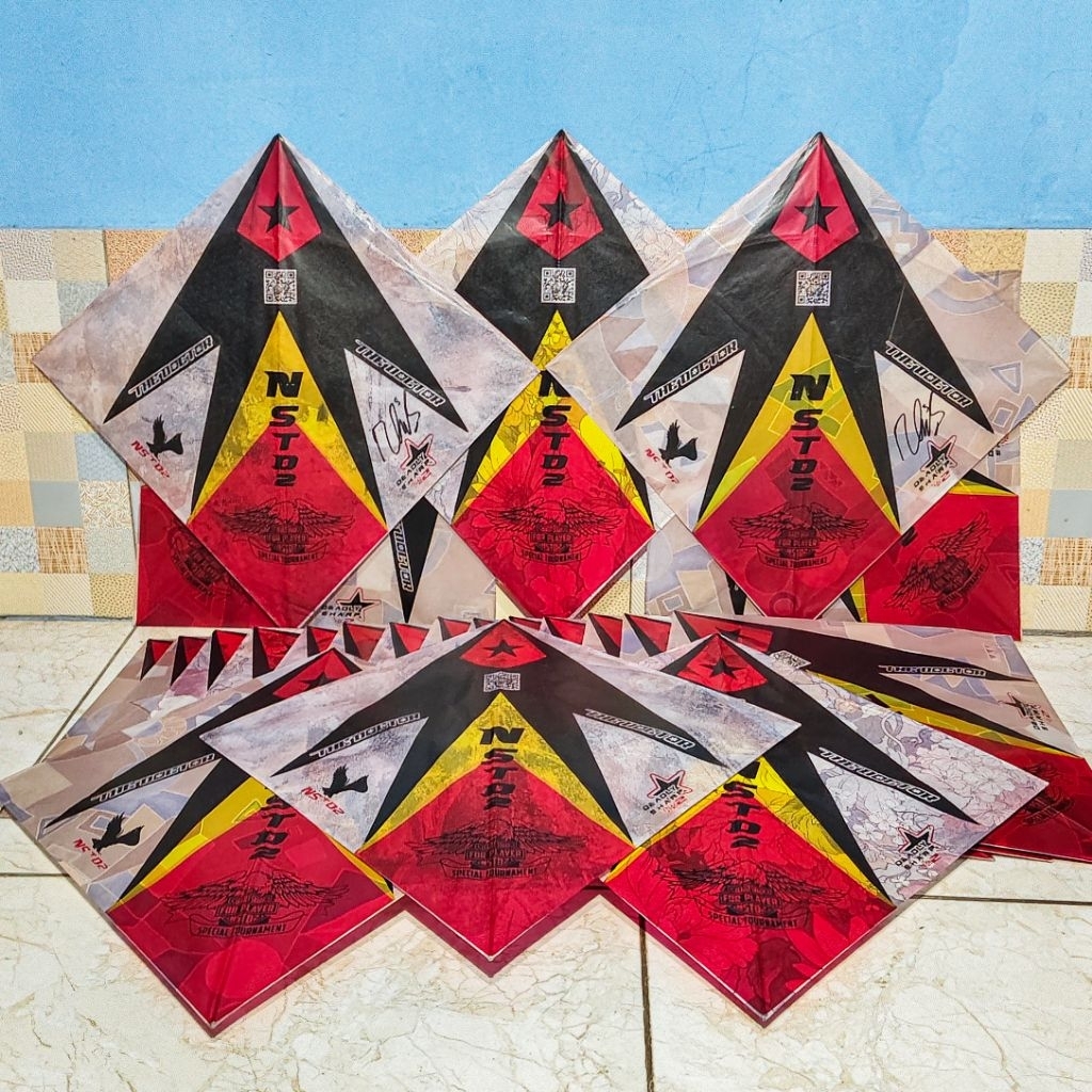 (20pcs) Layangan sukhoi turnamen/koleksian NSTD kertas sanjung
