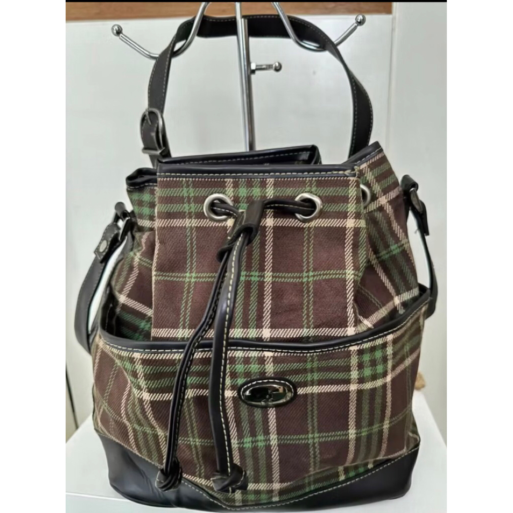 tas tartan kotak kotak