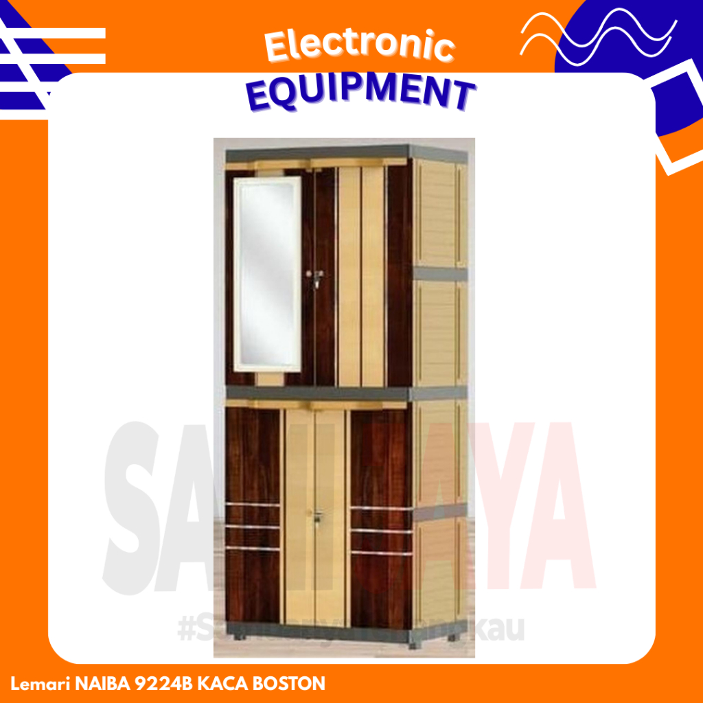 Lemari NAIBA 9224B KACA BOSTON