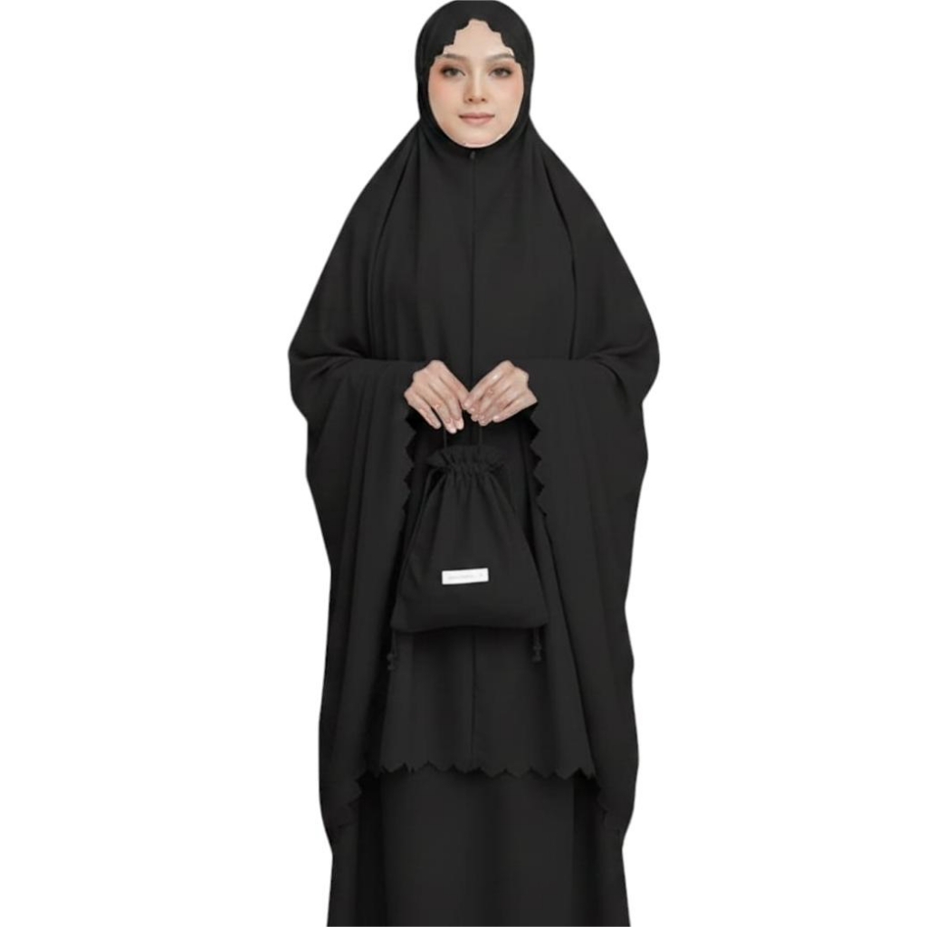 Mukena anak tanggung 2 in 1 Mukena anak tanggung katun polos Mukena anak tanggung traveling