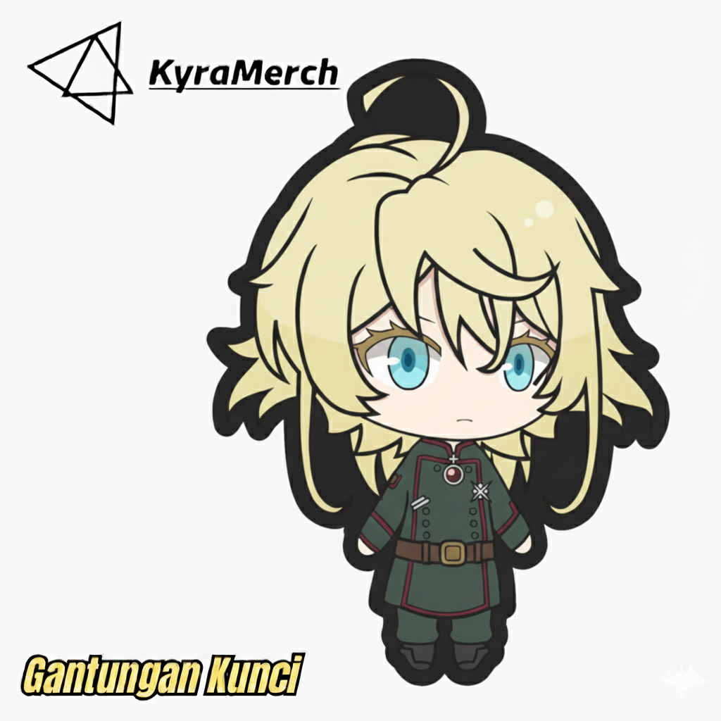 Kyra Merch - Gantungan Kunci Keychain Major Tanya von Degurechaff