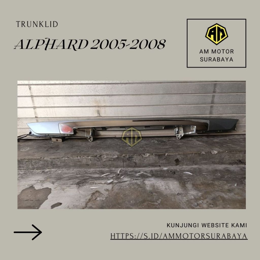 TRUNKLID ALPHARD 2005-2008